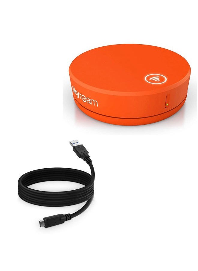 BoxWave Cable for Skyroam Solis Global WiFi Hotspot (Cable ) - DirectSync - USB 3.0 A to USB 3.1 Type C, USB C Charge and Sync Cable for Skyroam Solis Global WiFi Hotspot - 6ft - Black - Image 1