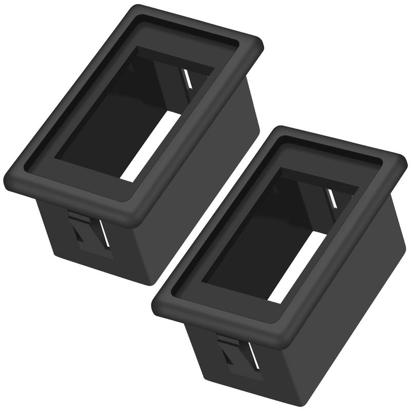 DAIERTEK 1-Slot Rocker Switch Panel Housing Holder Black Plastic Single Mount Marine Toggle Switch Mounting Panel for Vehicles Automotive Car 4X4 SUV ATV UTV Marine Boat -2Pack - Image 1