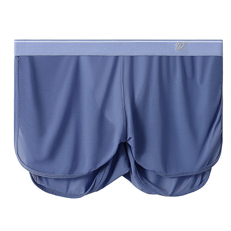 2023 Mens Mesh Home Pants Breathable Quick-Dry Sports Gray blue. - Image 1