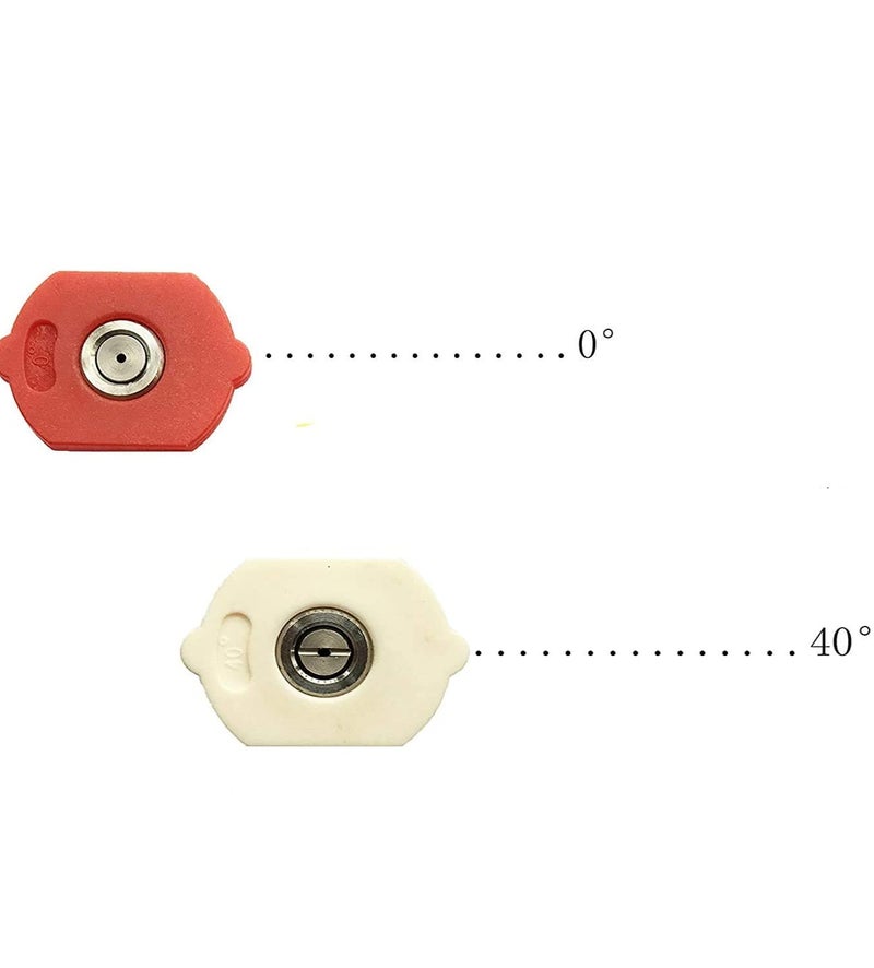 YUGMI SHOP YUGMI SHOP Multiple Degree Washer Spray Nozzle Tips Quick Pressure Washer Nozzle High Pressure Car Washer Machine Spray Nozzle Tips For Pressure Washer Nozzle Set  - Image 3