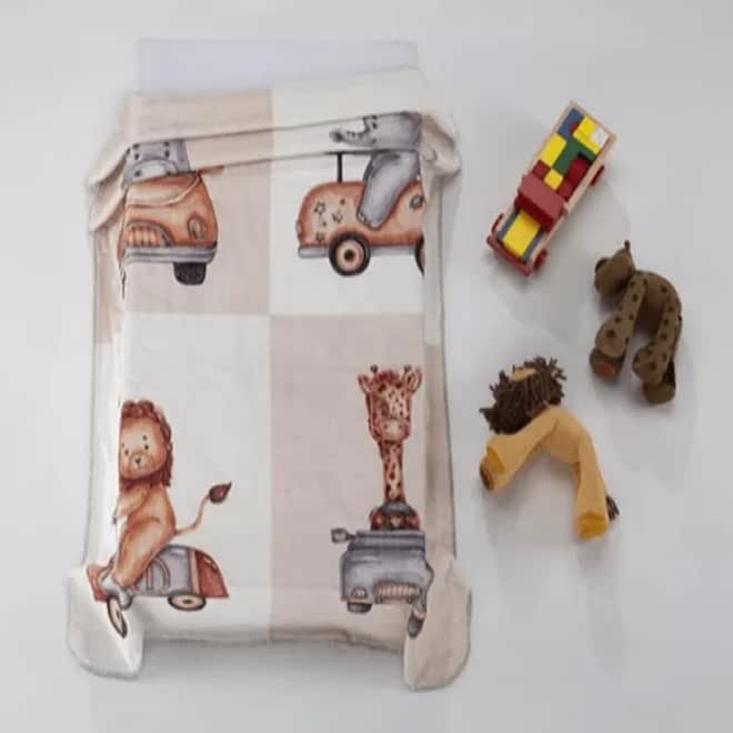 Mora Baby Lumpy Blanket Model N56 - Color:(Beige) - Size:80 * 110cm - Weight:680 g - Made in Spain.
