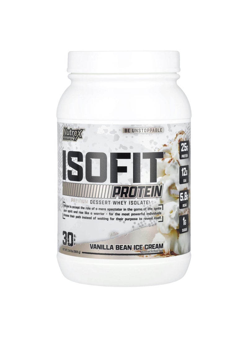 IsoFit® Protein, Vanilla Bean Ice Cream, 2.14 lbs (969 g)