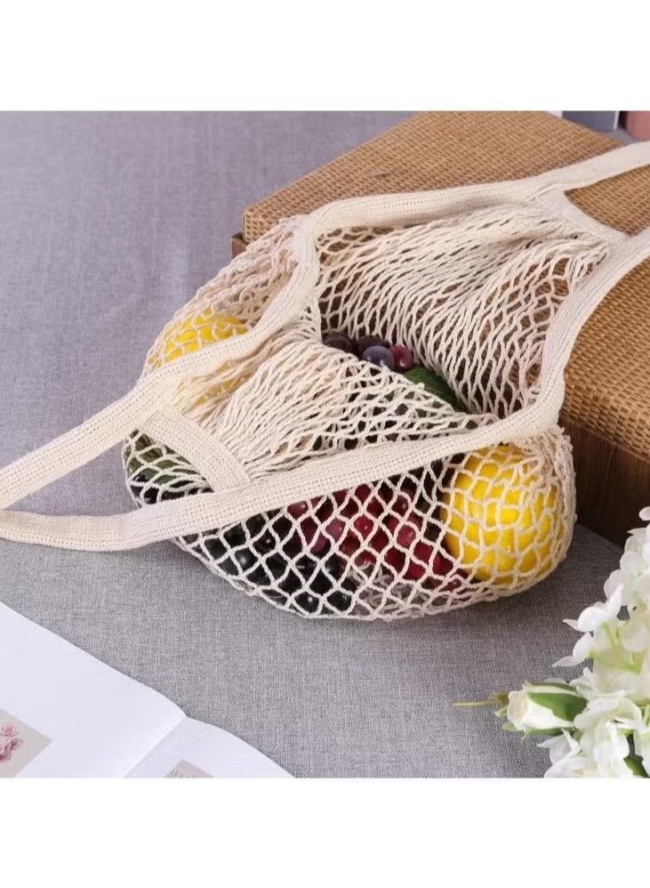 Hoasis Mesh Net Bag, String Storage Bag, Portable Fruit and Vegetable Bag, Cotton String Bags for Grocery Shopping - Image 4