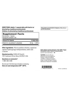 Klaire Labs P-5-P - 30 Milligrams of Bioactive Vitamin B6 Pyridoxal-5-Phosphate for Metabolic & Liver Support, Hypoallergenic (250 Capsules) - pzsku/Z5B7A3BC539CB7FFB7B78Z/45/_/1739864099/f5164c16-2d9a-4298-9978-f1dca21f4fb7