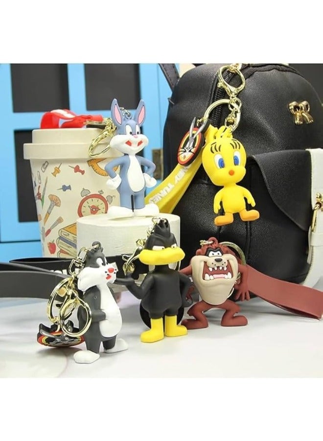 The silicone keychain with elegant cartoon designs is here to elevate your style while keeping your keys organized. - Image 2