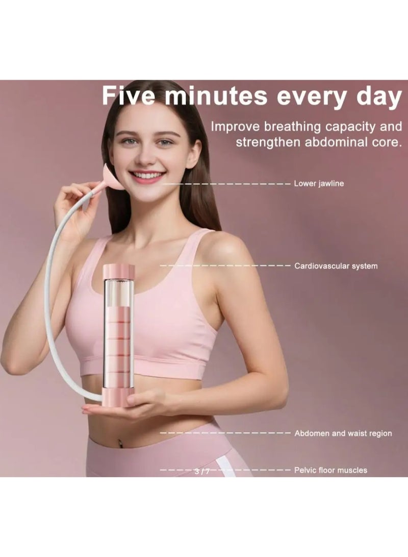 Breathing Dumbbell Trainer Weighted Fitness Equipment for Cardiopulmonary Endurance Core Strength and Abdominal Muscle Training with Mouthpiece - Image 3