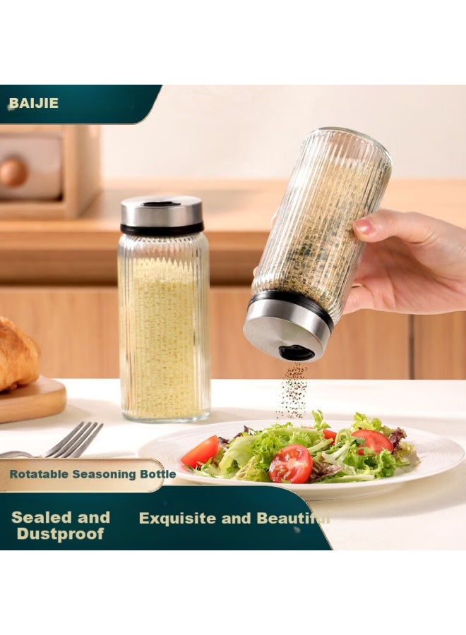 Bj Seasoning Bottle, Spice Shaker, Salt Container, Barbecue Seasoning Bottle, Pepper Powder Bottle, Condiment Jar, Spice Container, Seasoning Box, 300ml - Image 1