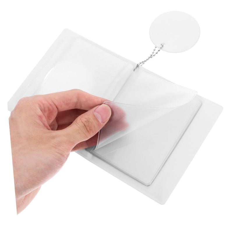 MAGICLULU Mini Round Card Holder Hollow Collector Album for Photos Postcards Souvenirs - Image 4