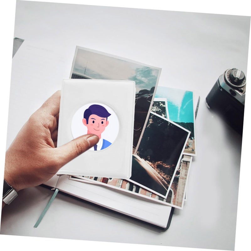 MAGICLULU Mini Round Card Holder Hollow Collector Album for Photos Postcards Souvenirs - Image 5