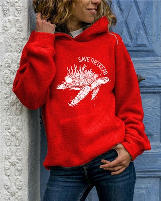 red hooded
