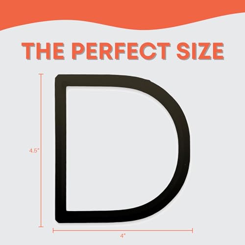 Bundle of Fun D Capital Block Letter Cookie Cutter with Easy to Push Design (4 inch) - Image 3