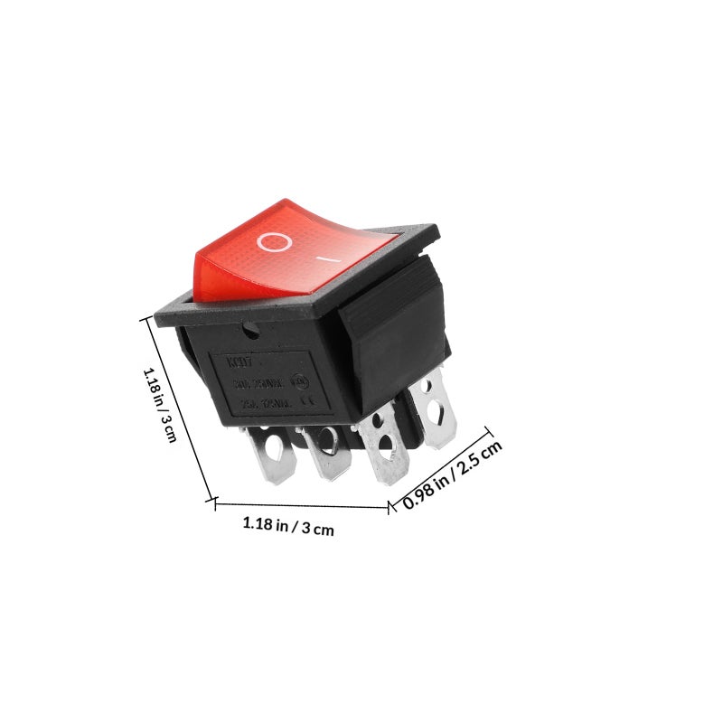 High Toggle Switch 6 Pin Rocker Switch Light Indicator Marine Toggle Switch For Boat And Industrial Equipment - Image 2