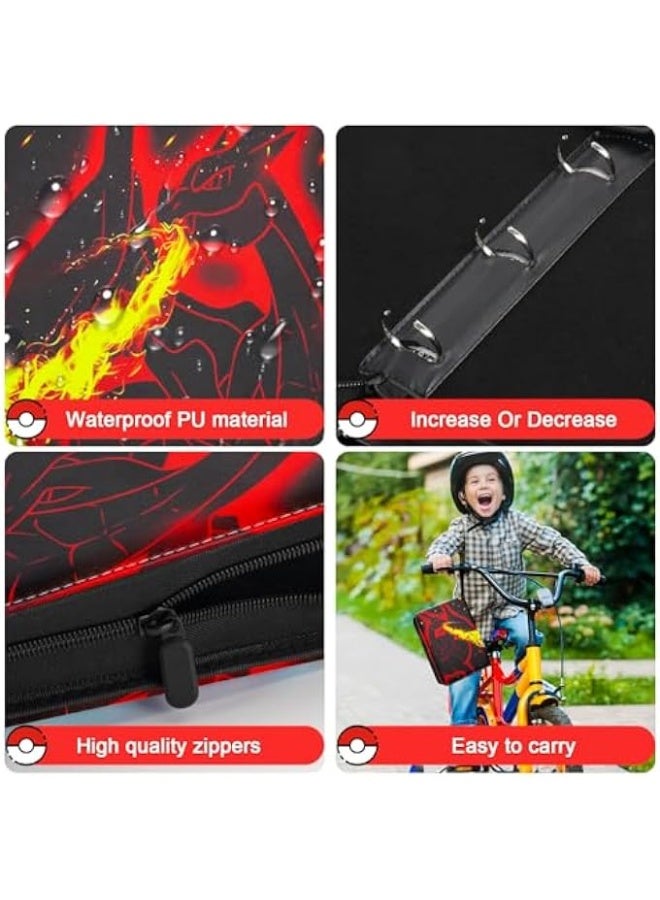 Pokemon CARD BINDER FOR KIDS,TRADING CARD BINDER 4 POCKET 50 PAGES 400 CARDS CAPACITY,PORTABLE WATERPROOF PU CARD BINDER FOLDER,COLLECTIBLE CARD ALBUM THIS IS THE PERFECT FOR BOYS AND GIRLS (SL400) - Image 4