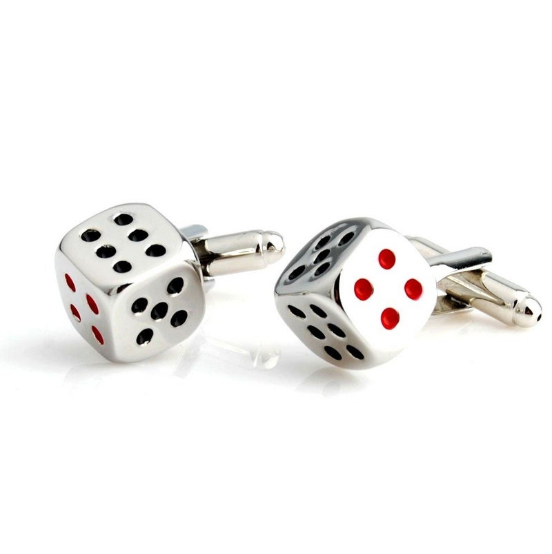 Salutto Man's Dice Cufflinks with Gift Box - Image 1