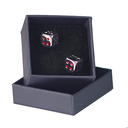 Salutto Man's Dice Cufflinks with Gift Box - Image 5