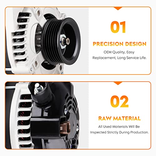 AEagle Alternator for Honda Accord 3.5L 2008 2009 2010 2011 2012, Crosstour 2010, 400-52270R, AND0483, 31100-R70-A01, CSF91 - Image 4
