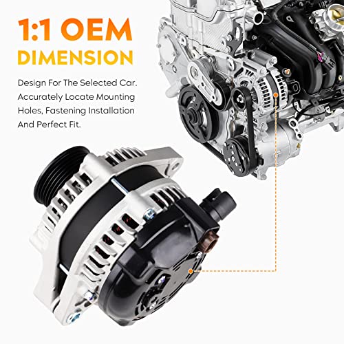 AEagle Alternator for Honda Accord 3.5L 2008 2009 2010 2011 2012, Crosstour 2010, 400-52270R, AND0483, 31100-R70-A01, CSF91 - Image 3