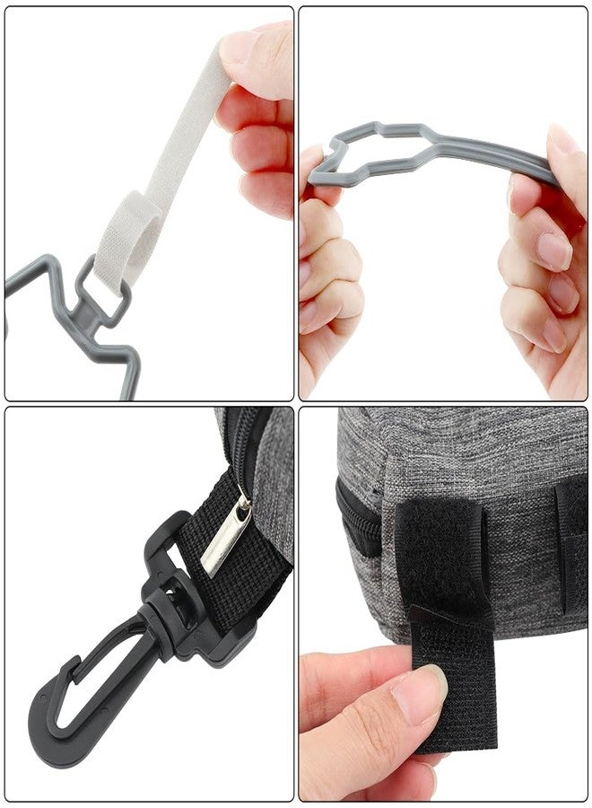 Ranjaner 2pcs Dog Poop Bag Holder with 2 Hands-free holder Poop Bag Dispenser Pet Dog Waste Bag Dispenser Leash Attachment Fits Any Dog Leash for Dog Cat and Other Pets(Gray) - Image 5