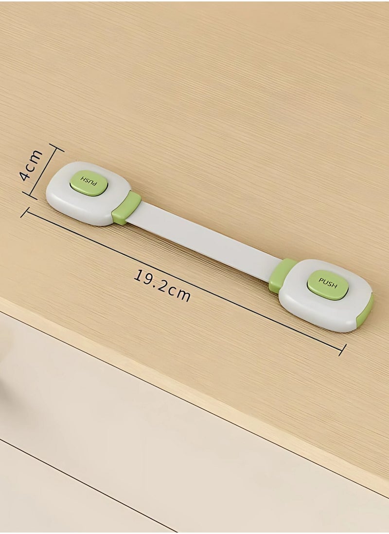 Baby Safety Locks 6-in-1 – Adjustable Childproof Cabinet Locks for Drawers, Cabinets, Toilets, Refrigerators, and More – Durable, Easy Installation, Non-Toxic Material, Strong 3M Adhesive – Set of 6