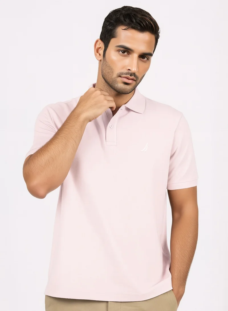 NAUTICA Basic Premium Cotton Logo Polo Shirt