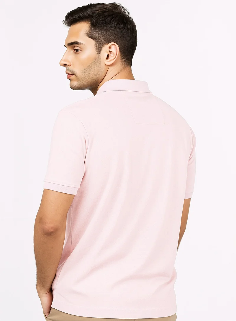 NAUTICA Basic Premium Cotton Logo Polo Shirt