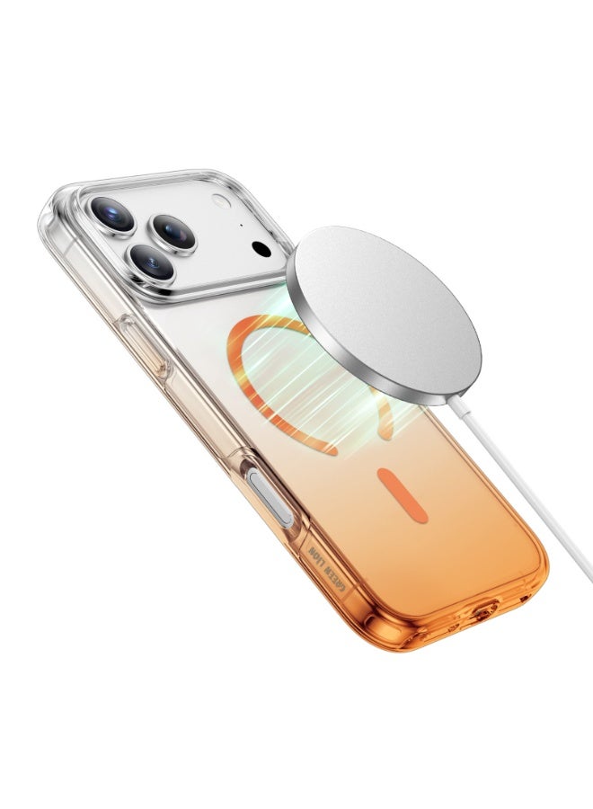 GREEN LION Gradient Magsafe Case iPhone 17 Pro with Powerful Magnetic Lock / MagSafe Compatible / Antioxidant Layer / Scratch Resistant - Orange Titanium - Image 5