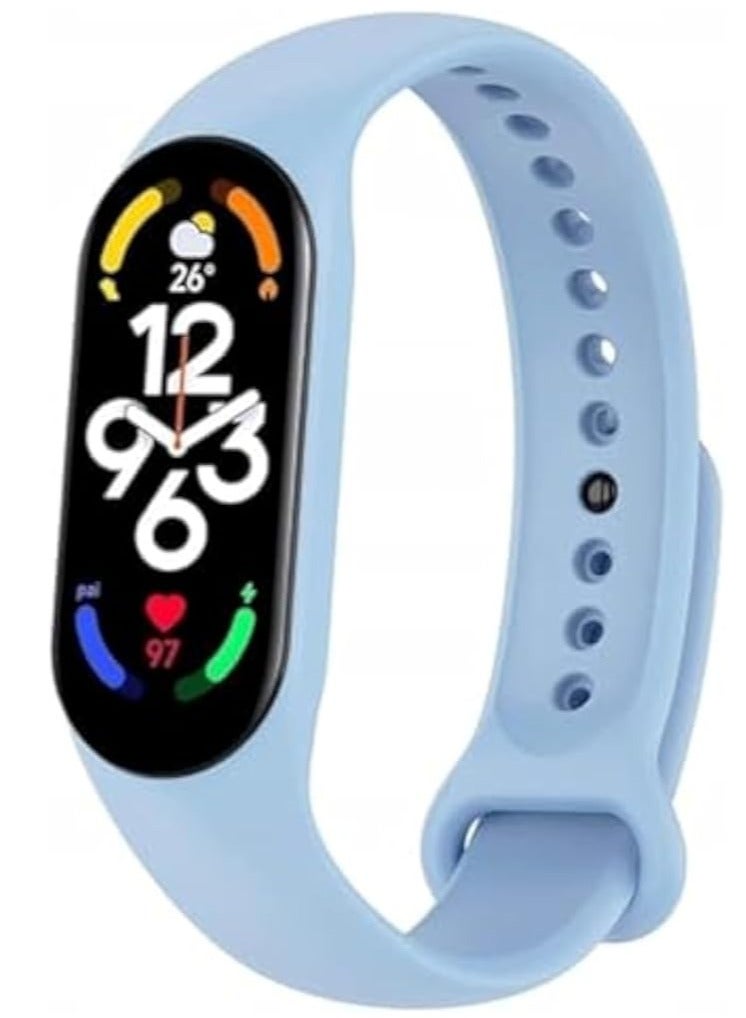 Strap Silicone Band For Xiaomi Mi Band 7/6 / 5 Breathable Strap Replacement For M5 M6 M7 Bracelet For Xiaomi MiBand 7 6 5 Smart Watch 
