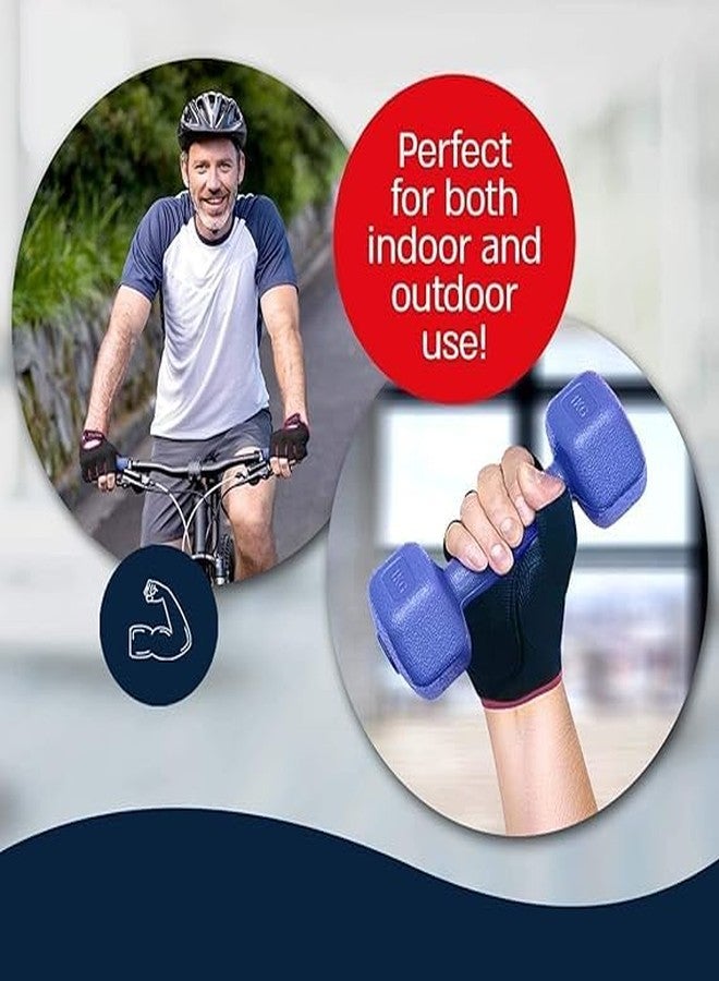 DREWIT STAR Foam Weight Lifting Gloves for Gym Workout,Crossfit,Weightlifting,Fitness⨯ Training-The Best for Men&Women,Free Size - Multicolour - Image 4