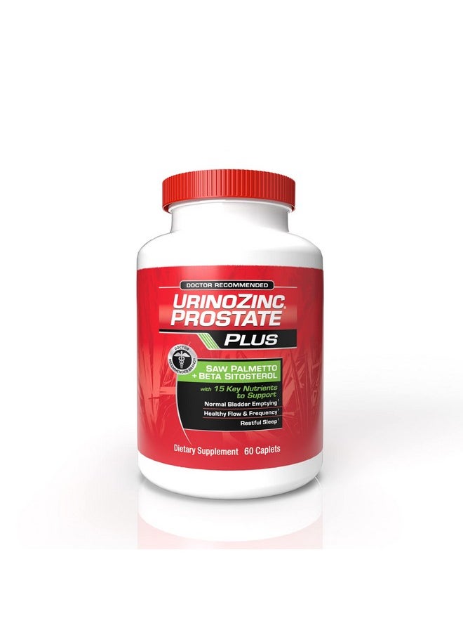 Plus Prostate Supplement With Beta Sitosterol & Saw Palmetto Reduce Frequent Urination Concerns & Support Your Prostate Health 60 Caplets