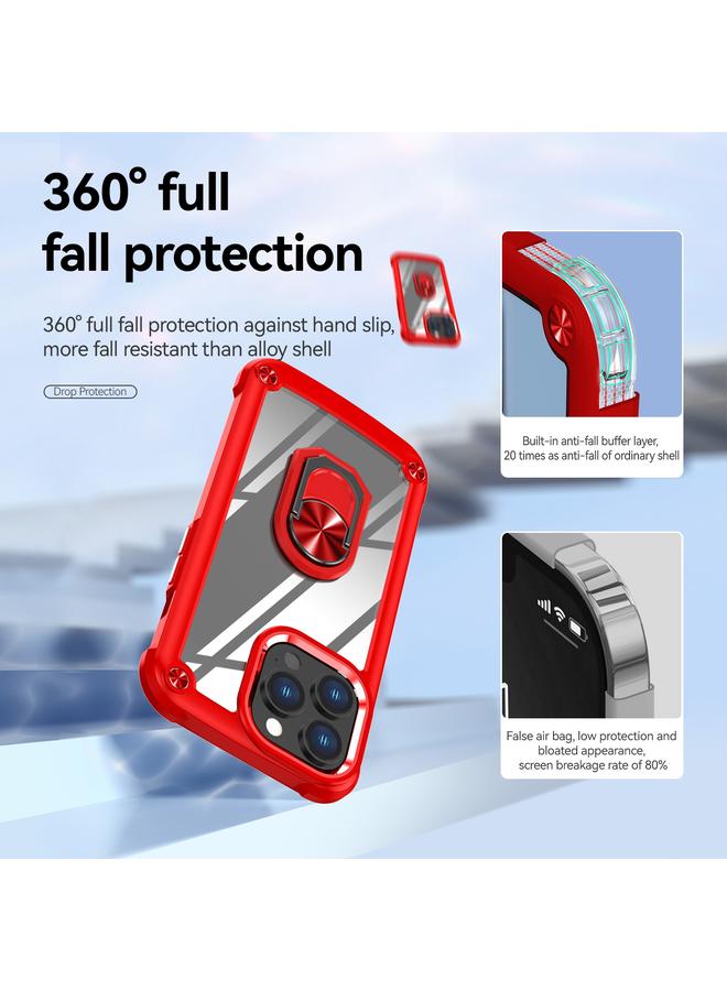 Zaboon Case For iPhone 13 Pro Max TPU + PC Lens Protection Phone Case with Ring Holder - Image 5