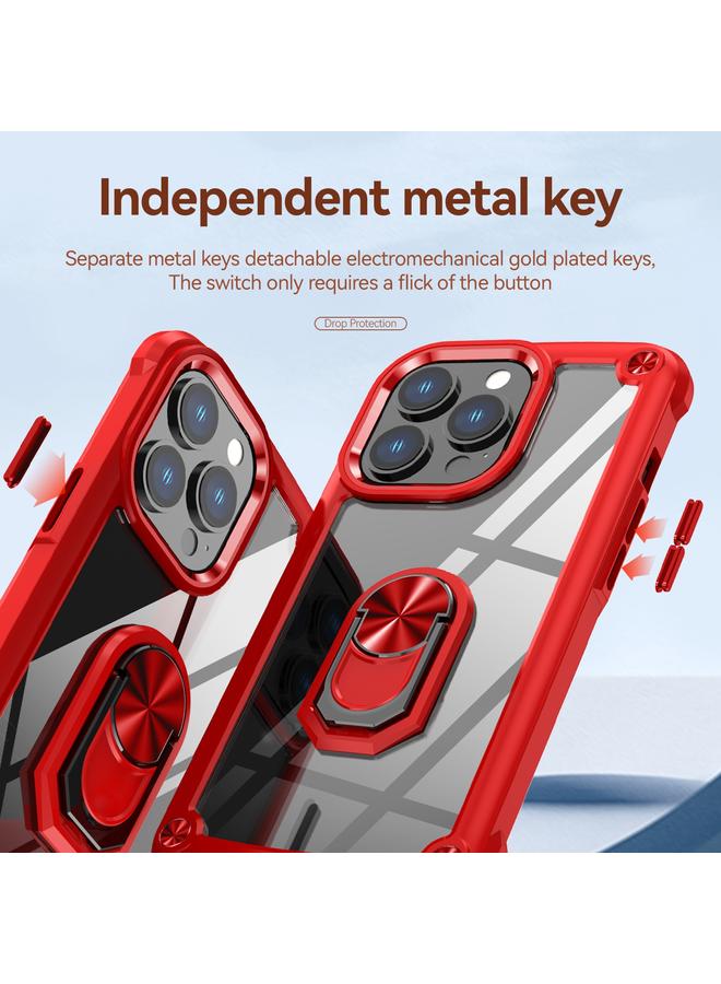 Zaboon Case For iPhone 13 Pro Max TPU + PC Lens Protection Phone Case with Ring Holder - Image 4