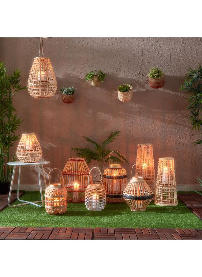 Bamboo Lantern With Glass Votive 26X41X54 Cm - pzsku/Z5B7AF5F6F26683C9A8C3Z/45/_/1720281298/26dbbeab-51e8-44fd-8ef1-d3edb1df9b3b