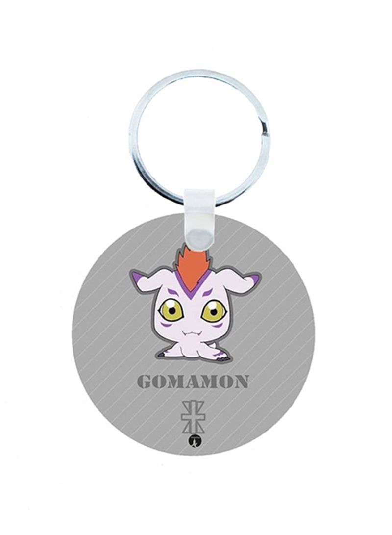 Digimon Anime Wooden Keychain