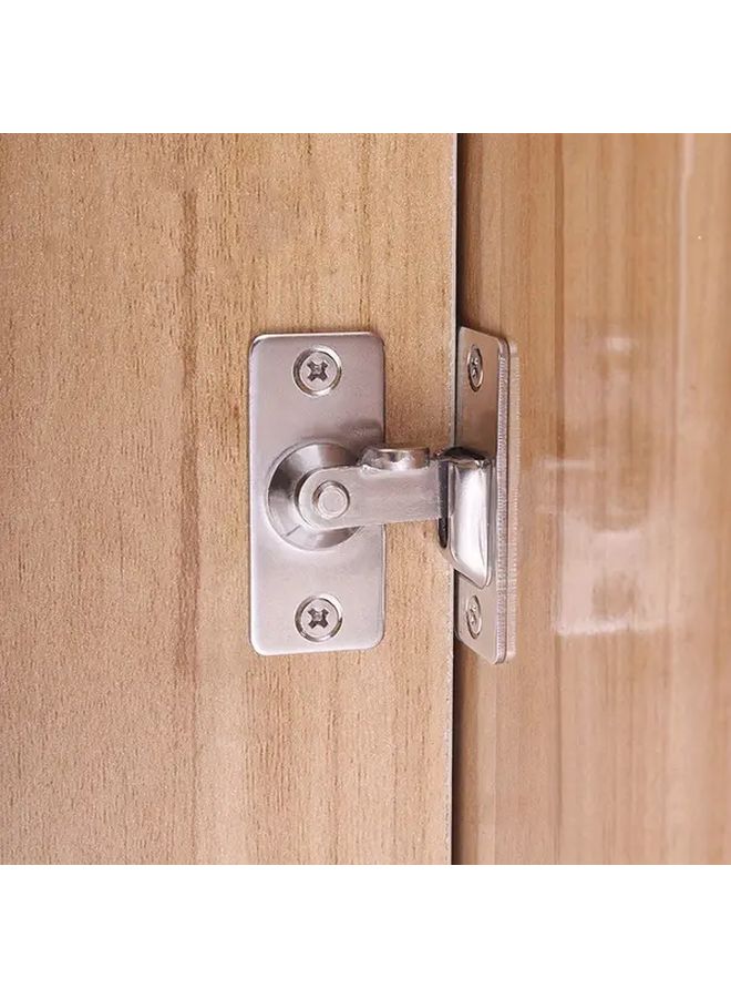 Stainless Steel Heavy Duty Latch Lock 180 Degree Swivel Anti Theft Easy Install For Doors Pet Cages - Image 3