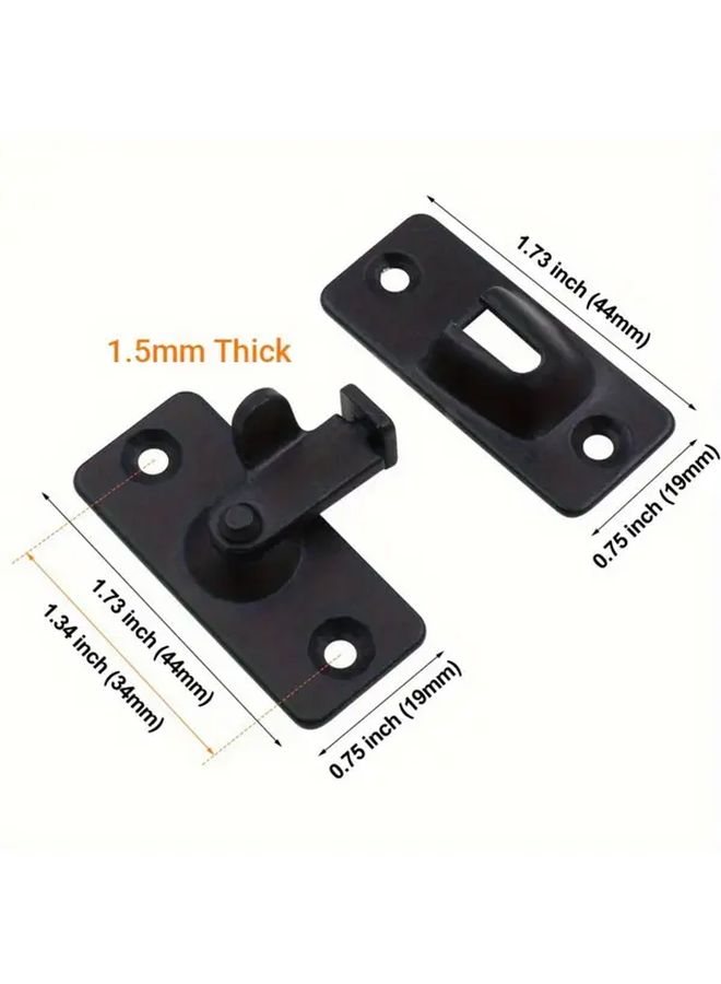 Stainless Steel Heavy Duty Latch Lock 180 Degree Swivel Anti Theft Easy Install For Doors Pet Cages - Image 5