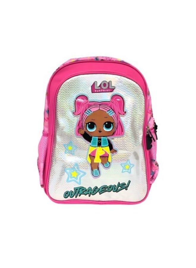 L.O.L. SURPRISE! School Backpack Outrageous Multicolor Polyester 16 Inch Set Of 1 