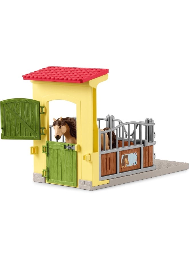 Schleich Schleich Farm World Pony Box with Icelandic Horse Stallion Playset (19 Pieces)  - Image 1
