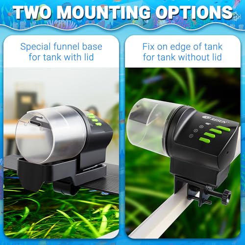 Ycozy Automatic Fish Feeder for Aquarium Auto Food Dispenser with Timer for Small Tank, Aquariums - Battery/Plug-in Powered Feeders for Goldfish/Koi/Turtle, Resun AF2020 - Image 4