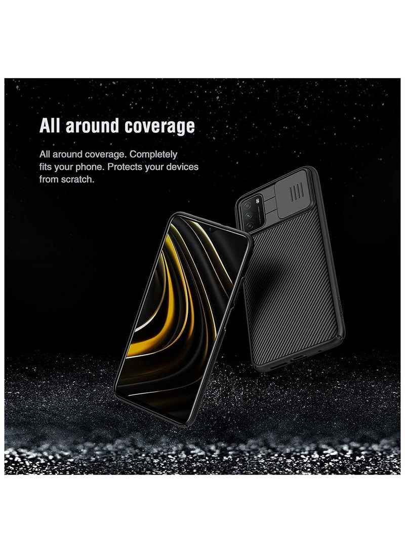 Nillkin CamShield Series Cover Case Designed For Xiaomi Poco M3 - Black - Image 4