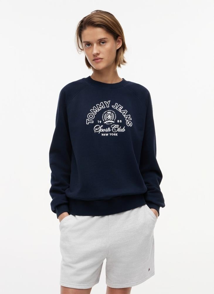 TOMMY JEANS Crest Logo Terry Sweatshirt - Image 1
