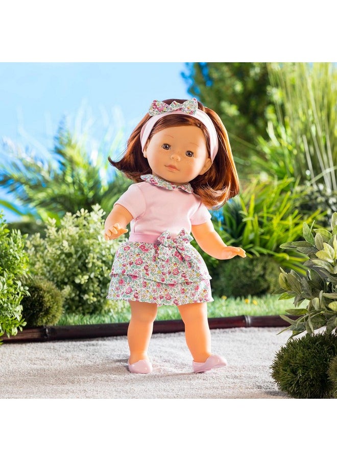 Corolle Corolle Ma Pia 14" Doll - with Pink Floral Outfit and Matching Headband, Soft-Body, Sleeping Eyes and Vanilla Scent, for Ages 4 Years and up  - Image 5