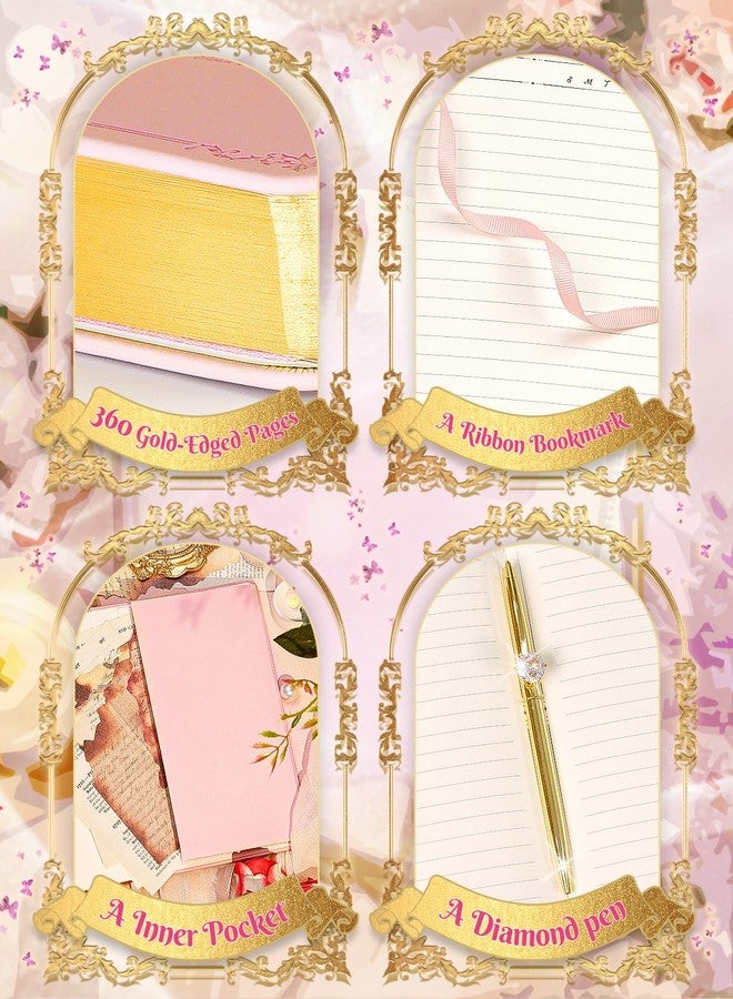 hi!SCI Lined Journal Notebook for Women, 360 Pages Journal for Writing (Candy Pink) - Image 3