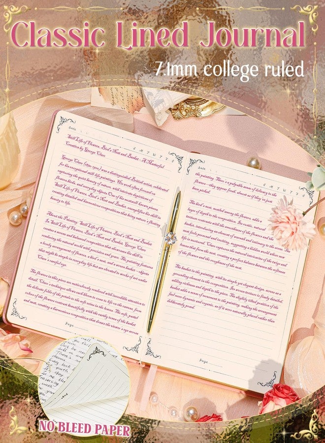 hi!SCI Lined Journal Notebook for Women, 360 Pages Journal for Writing (Candy Pink) - Image 4
