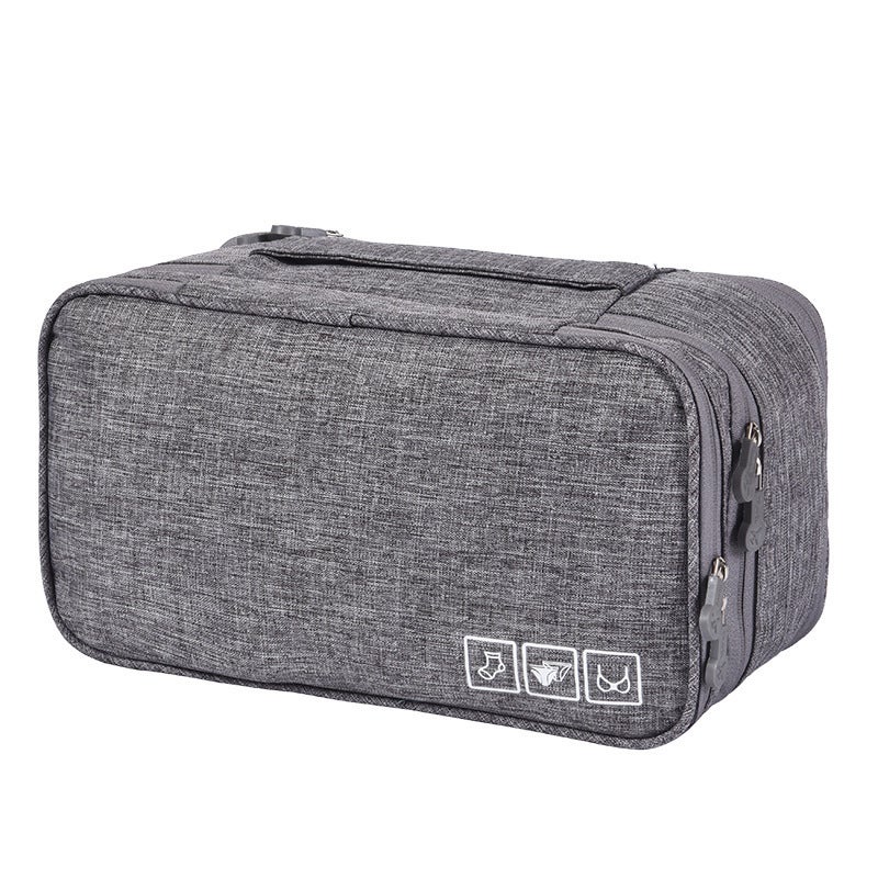 Bra Socks Storage Bag Wardrobe Underwear Storage Household Large Capacity Multi-functional Portable Dust-proof Storage Bag Grey 