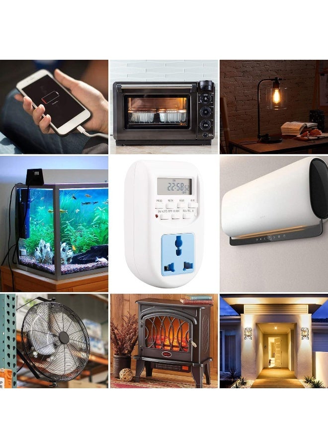 Melfi Multi Functional Lcd Digital Timer Ac 220V-240V 10A Socket Timing Outlet Switch Uk Plug With Led Indicator - Image 5