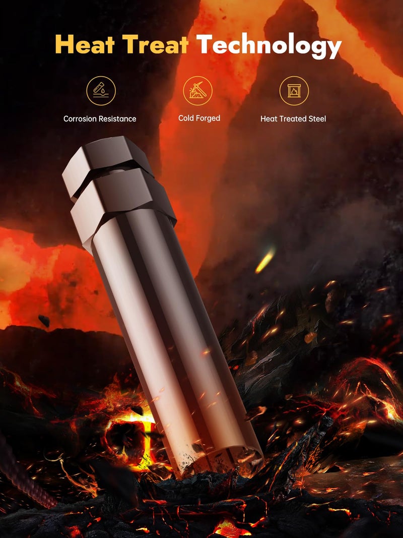 MIKKUPPA 6 Point Spline Lug Nuts Tuner Socket Key Tool - with 17mm Hex for 1/2-20 12x1.5 12x1.25 Black Lug Nut Socket - Image 3