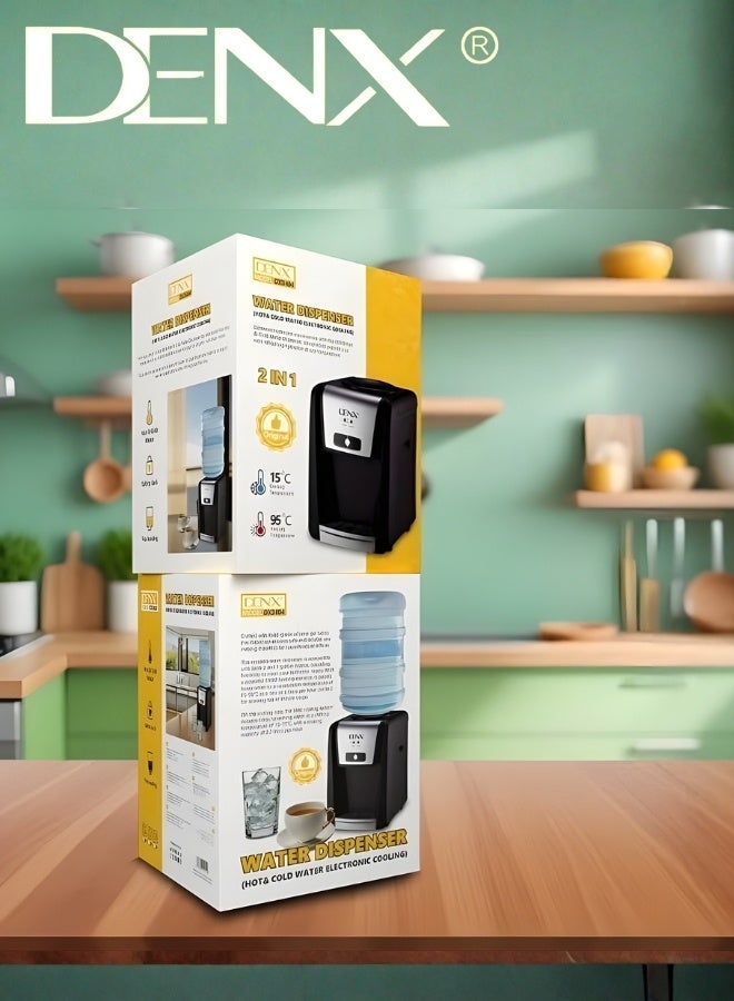 DENX DX3404 Water Dispenser – Compact Hot & Cold Electronic Cooling | 15°C Cooling & 95°C Heating | Top Loading, Food-Grade Silicone Tubes, Ideal for Home, Office & Bedrooms - Image 5