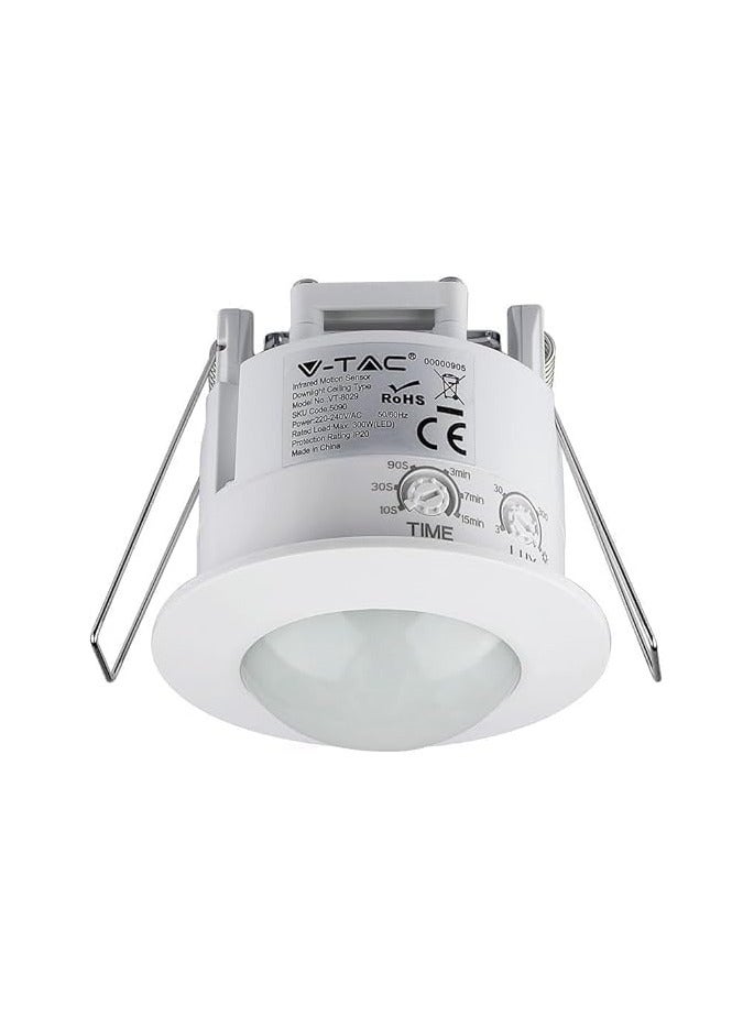 360° Ceiling Mount Motion Sensor, White IP20 76.5 x 76 x 61.5 mm - Image 4