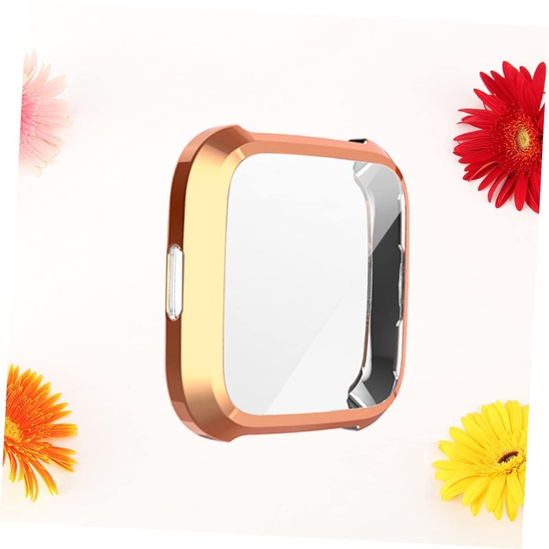 Rose Gold TPU Watch Protective Frame Anti Scratch Smartwatch Case Drop Resistant Shell 4.3x4.3 cm - Image 3