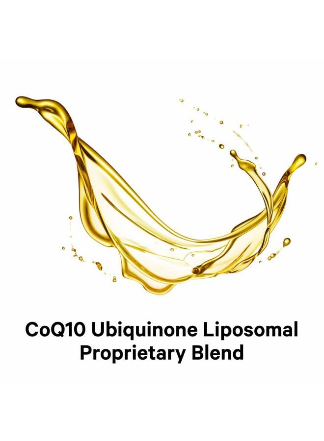 Codeage Wonder Heart Liquid CoQ10 Liposomal Ubiquinone Supplement, Coenzyme Q10 Heart Vitamins, Non-GMO Sunflower Phosphatidylcholine Vegan Blend, Raspberry Flavored Softgel, Pack of 30 Pouches - Image 4